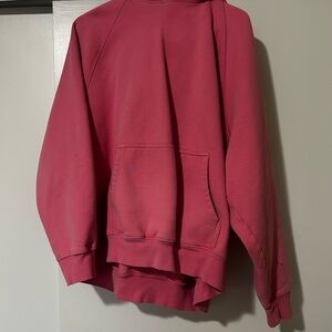 Aritzia Pink Sweatfleece Hoodie